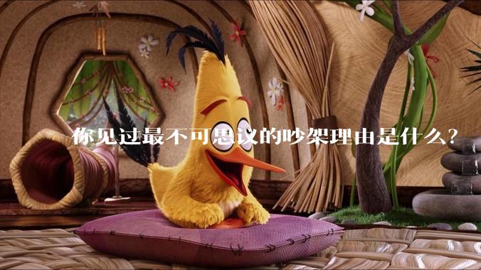 你见过最不可思议的吵架理由是什么？